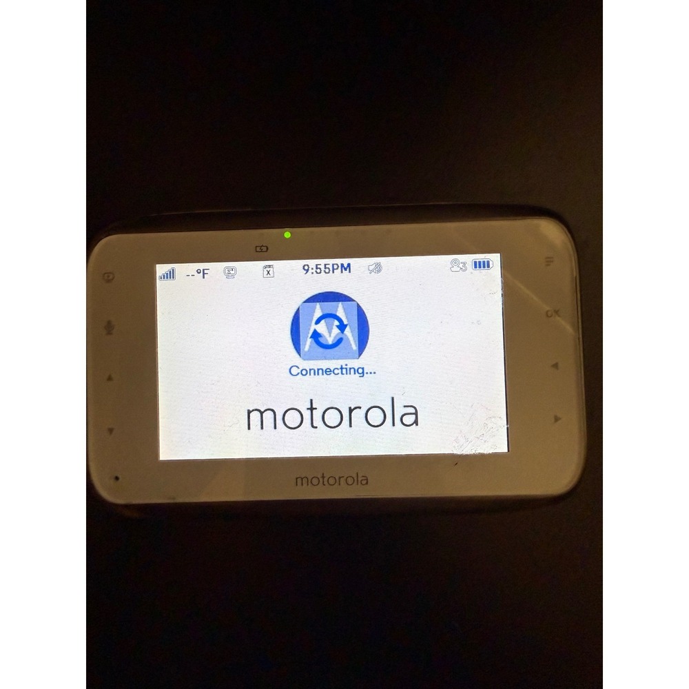 Motorola Digital Video Baby Monitor Parent Unit White Silver Handheld Display